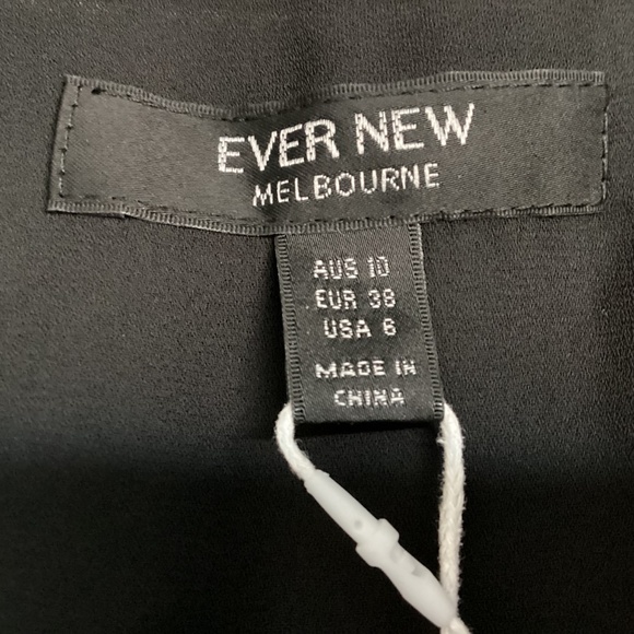 Ever New Tamara Abstract Print Long Sleeve Asymmetric Minidress, size 6 - Picture 9 of 14